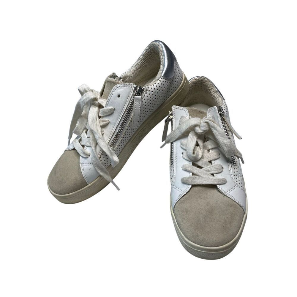 Steve Madden Womens 8.5M Parka PARK05S1 Leather Low Top Lace Up Sneaker Shoes